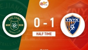 乐鱼体育官方登录网站-半场-浙江队0-1云南玉昆 侯永永助攻奥斯卡闪击破门王钰栋失良机